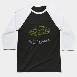Mercedes W210 front  sketch grey yellow Baseball T-Shirt